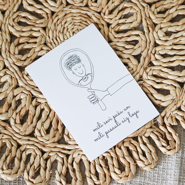 Card Love yourself and the world